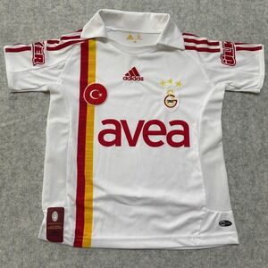 Youth 2008-09 Galatasaray History Milestone Away Soccer Jersey Adidas Sz 140 EUC